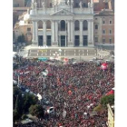 Más de un millón de personas se congregaron en la iglesia de San Juan