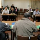 Un momento de la reunión ejecutiva que la asociación minera Armi celebró en la Diputación