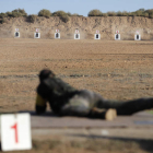 Las pruebas nacionales de tiro en la base del Ferral duraron toda la mañana. JESÚS F. SALVADORES