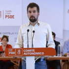 Luis Tudanca durante un comité autonómico. NACHO GALLEGO