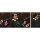 Rajoy, durante su intervención en el Congreso.
