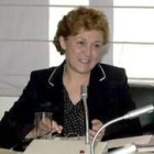 Carmen Caffarel en un consejo de administración de RTVE