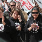 Las viudas, hijos, familiares, compañeros y la comarca en general recordaron en La Pola de Gordón a los mineros fallecidos en octubre pasado.