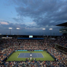 Aspecto del estadio durante el estreno de Federer en Cincinnati.