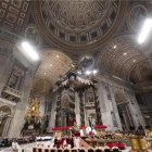 Mensaje del Papa de Nochebuena en la basílica de San Pedro. /