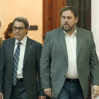 Mas y Junqueras tratan de imponer sus propias ideas para abordar el proceso soberanista.