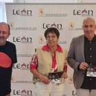 Juan Luis García, Elena Aguado y Miguel Fernández Llamazares. DL