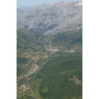 Vista aérea del Valle de Valdeón