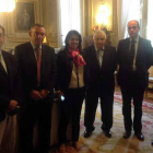 Representantes de la federación, ayer, con la secretaria general de Coordinación Autonómica.