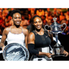 Serena Williams, a la derecha, se impuso a su hermana Venus en el Abierto de Australia. MADE NAGI