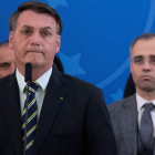Bolsonaro junto al nuevo ministro de Justicia, Luiz de Almeida. J. ALVES
