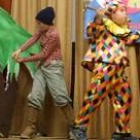 Los alumnos del colegio Campo de los Judíos durante una de las representaciones de ayer