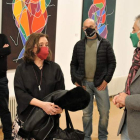 La exposición de la Fundación Merayo reunió a artistas y representantes de la ULE. DL