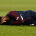 Neymar acabó lesionado frente al Marsella y será baja ante el Real Madrid. CHRISTOPHE PETIT TESSON
