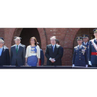 Goyo Chamorro, David Fernández, Ruiz Medrano, García Chirac, Juan Vicente Herrera, Felipe VI y doña Letizia.