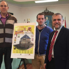 José Ignacio Salgado, Pablo Bolaños y José Miguel Palazuelo, ayer en el Ayuntamiento.