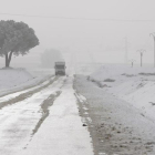 La nieve ha afectado el tráfico en toda la provincia