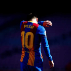 El Barça hace números para convencer a Messi. ENRIC FONTCUBERTA