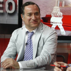 Alejandro Valderas, en una entrevista en la televisión