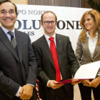 Miguel Calvo,  Raúl Díez y Carmen Lopez.