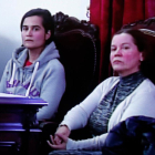 Triana y Montserrat, durante el juicio en la Audiencia Provincial de León. MARCIANO PÉREZ