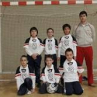 Formación del equipo Carmelitas Landázuri de la categoría benjamín