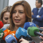 La presidenta de la Junta de Andalucía, Susana Díaz, en un acto celebrado ayer en Huelva. JULIÁN PÉREZ