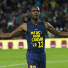 Eric Abidal tras volver a los terrenos de juego después del trasplante de hígado