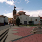 La plaza de Villamor de Órbigo.