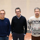 Los profesores Carlos Gutiérrez, Ángel Pérez Pueyo y Luis Santos Rodríguez. ICAL