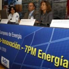 Eduardo Fernández, Begoña Hernández y Ricardo González Mantero, durante el acto celebrado ayer