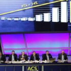 Principales directivos de ACS durante la Junta General Ordinaria de Accionista celebrada ayer