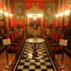 Recreación de una de las salas de las tenidas en el Archivo de la Guerra de Salamanca