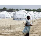 Tiendas de campaña para 1.400 personas en Santos (Haití) para las personas afectadas por el terremot