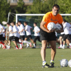 Paulino durante su etapa como técnico del Puente Castro.