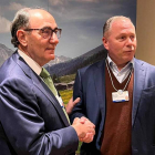 Ignacio Galán y Nicolai Tangen ayer, en Davos. IBERDROLA