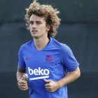 Griezmann podría debutar con el Barcelona hoy en el primer partido amistoso que los de Valverde disputarán en Japón. ANDREU DALMAU