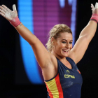 Lidia Valentín se proclamó campeona mundial de halterofilia en 2017 en Anaheim. Con ese éxito cerraba un año sobresaliente. MIKE NELSON