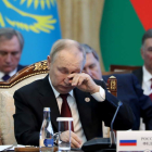 Putin ayer, durante una reunión del Consejo Económico Supremo de Eurasia en Kirguistán. IGOR KOVALENKO