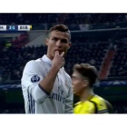 El gesto polémico de Cristiano Ronaldo, en el Bernabéu.