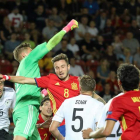 La selección española acabó desquiciada ante el poderío físico de Alemania; Ceballos fue elegido MVP de la Eurocopa. BEDNARCZYK