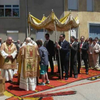 Un momento de la procesión del Corpus Christi de Villarejo de Órbigo del pasado año.