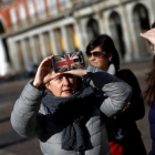 Turistas en la plaza Mayor de Madrid.