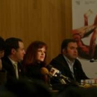 Alfonso Ordóñez, Alejandro Valderas, Sabine Dahrendorf y Alberto Gutiérrez, ayer en el Auditorio