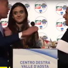 Berlusconi, en el acto en Aosta