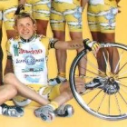 Alessio Galletti, en el poster oficial del equipo Naturino-Sapore di Mare
