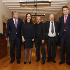 Silván, Silvia Clemente, Francisco Rodríguez, Javier Amoedo y Juan Martínez Majo, ayer. RAMIRO