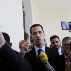 Juan Guaidó, autoproclamado presidente de Venezuela,  en la Asamblea Nacional de Venezuela  AP Photo Fernando Llano