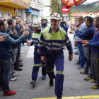 Manuel Alcalde, Enrique Moreno, Sócrates Fernández y Elías Ortega iniciaron ayer a mediodía el encierro en el Ayuntamiento de La Robla.