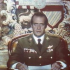 El Rey Juan Carlos, dirigiéndose a los españoles tras el golpe de Estado.